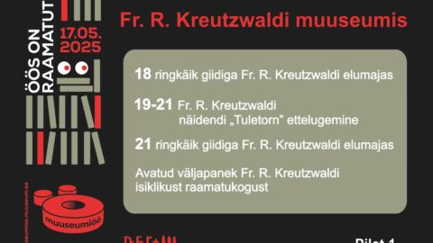 „Öös on raamatut“ Kreutzwaldi muuseumis